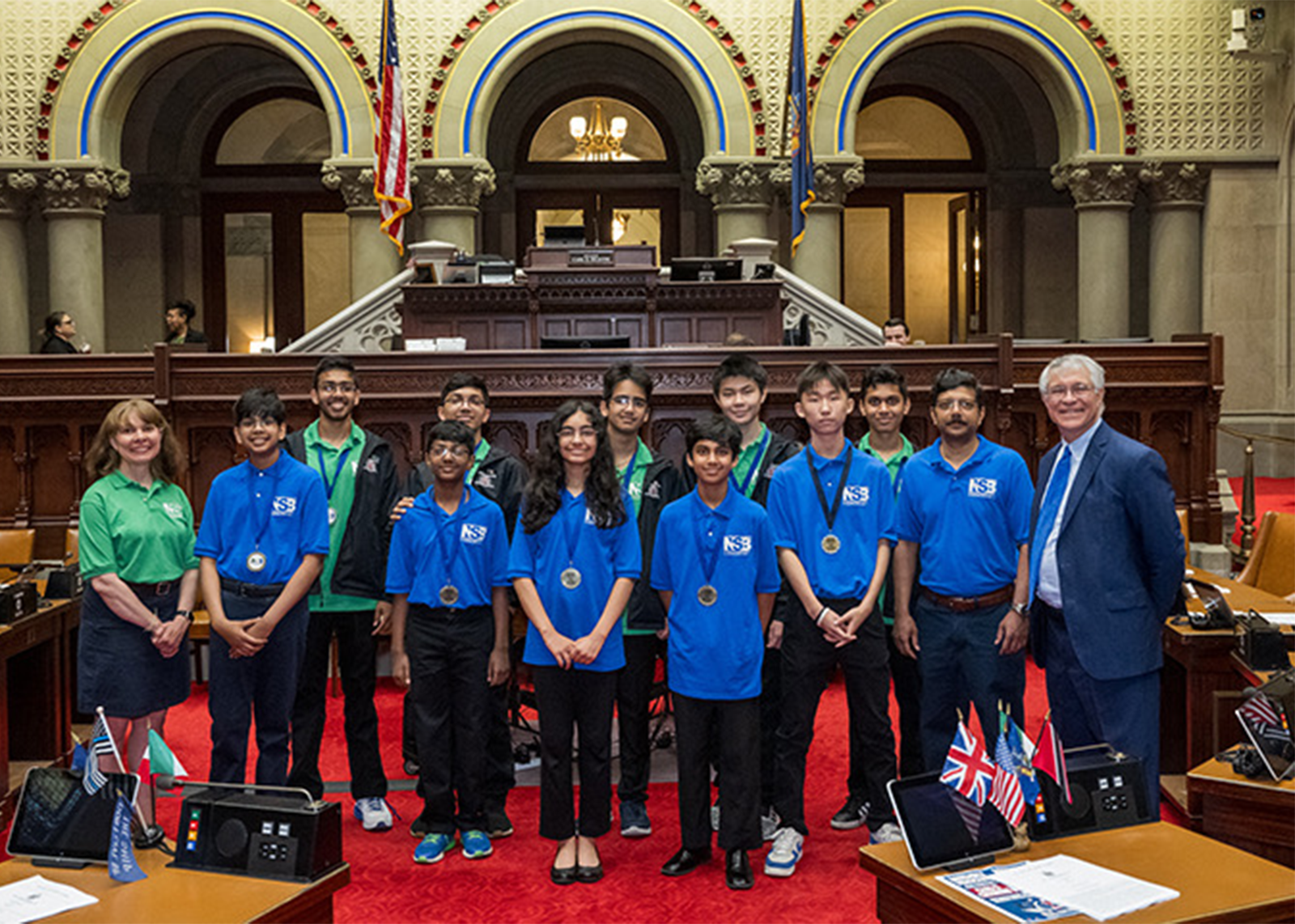 science bowl teams at state assembly