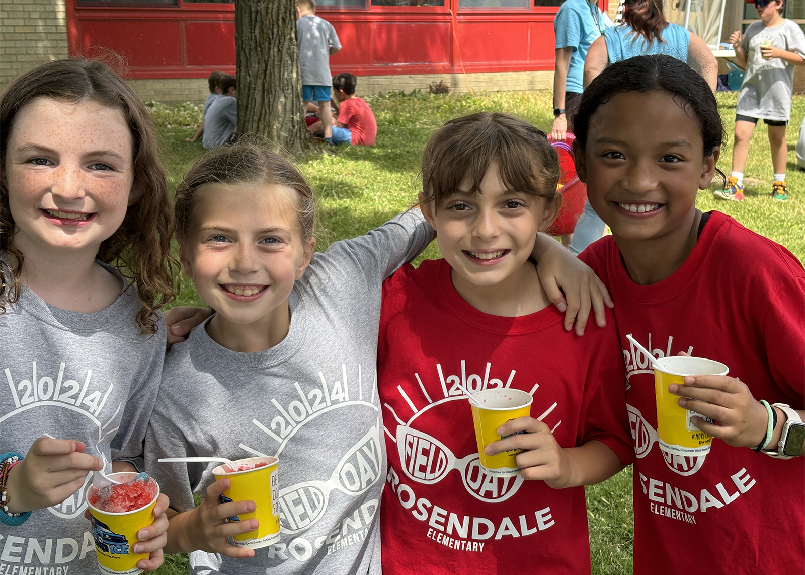 students at field day