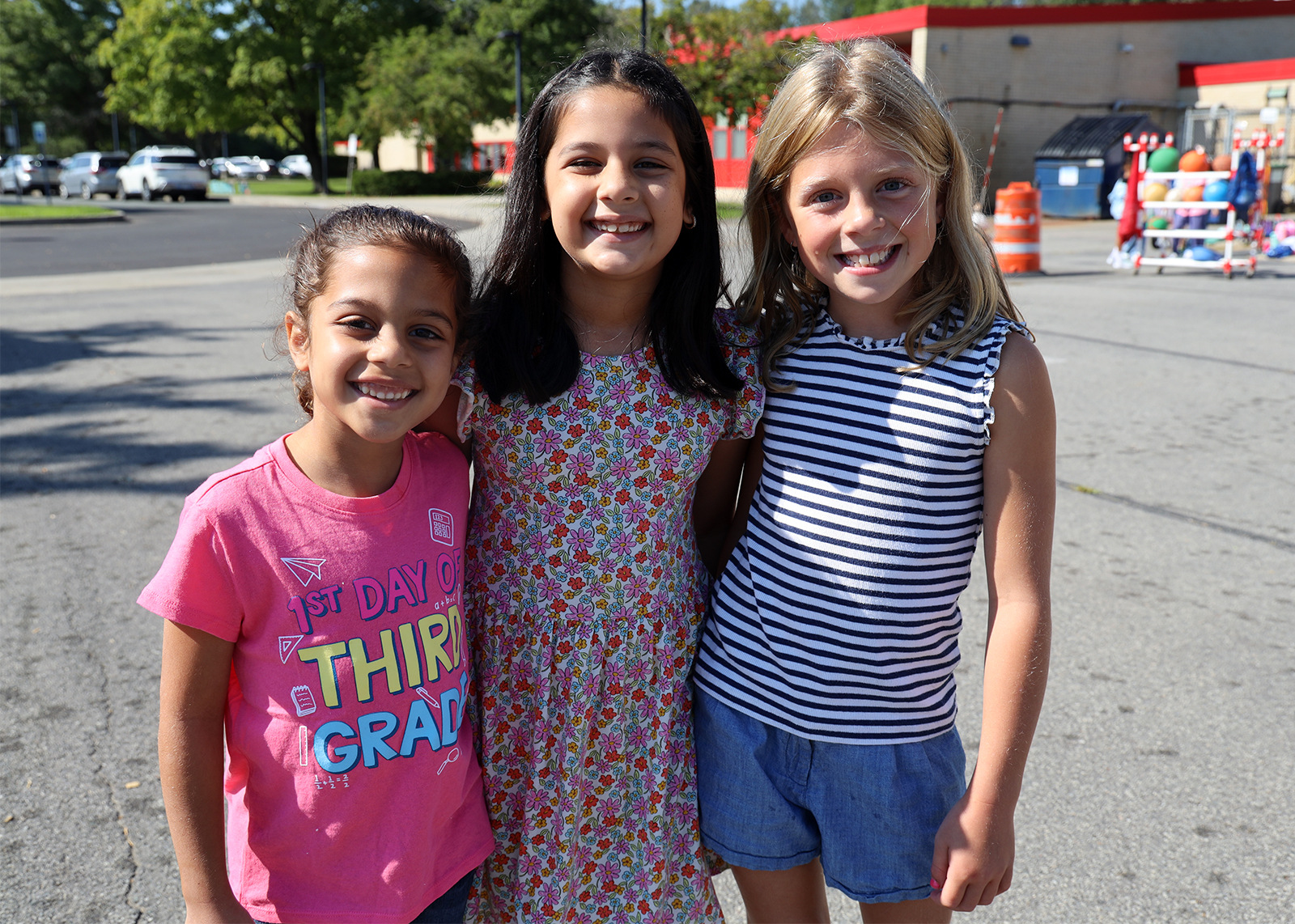 friends smile at recess